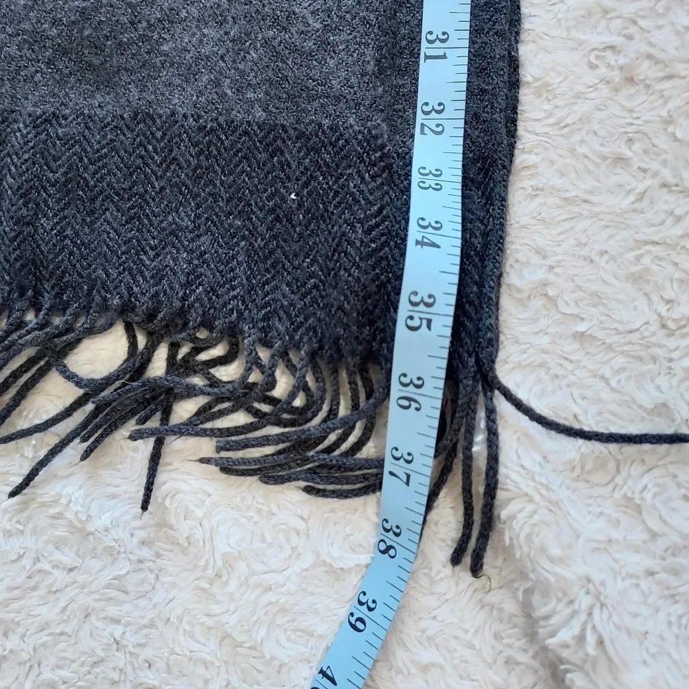 Classic Black Charcoal Gray Scarf 22